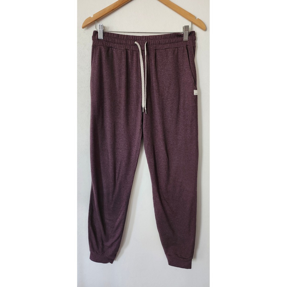 Vuori Performance Joggers Womens Small Dark Plum Purple Heathered VW303-L
